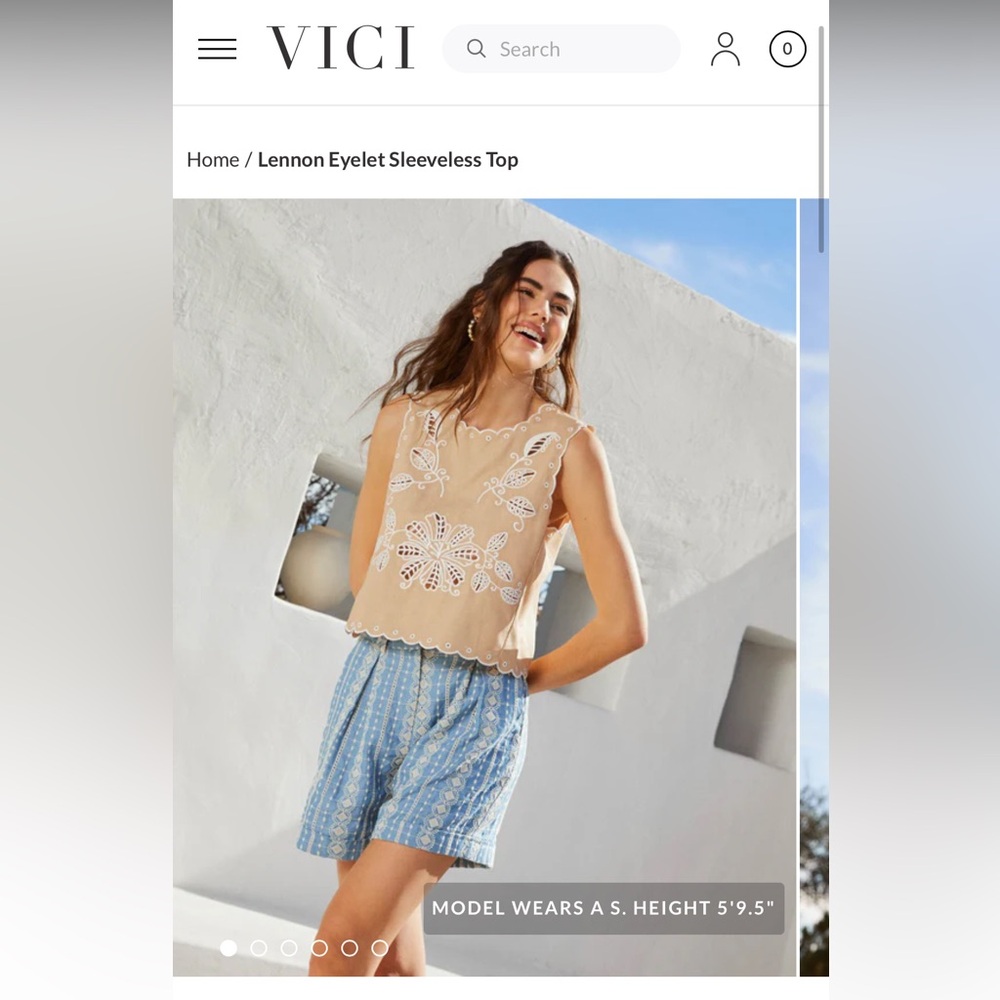 Vici Collection Openback Tank - size M